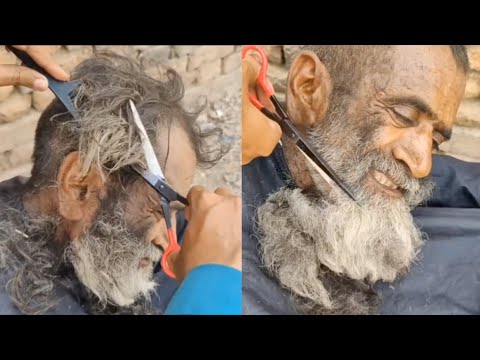 67 Year Old Man/ Unbelievable Change With his New Haircut & Bread Transformation 