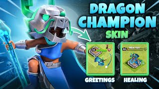 Dragon Champion Skin Animation in Clash of Clans | February Gold Pass Skin Revealed!