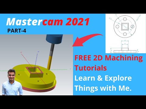 Master-CAM Tutorials : 2D Machining Tutorials : Free Tutorials for Beginners- Part-4