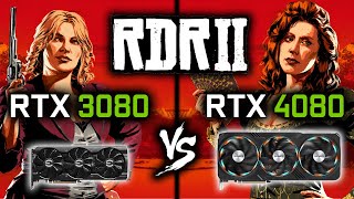 RTX 3080 vs RTX 4080 in Red Dead Redemption 2 - 4K Benchmark