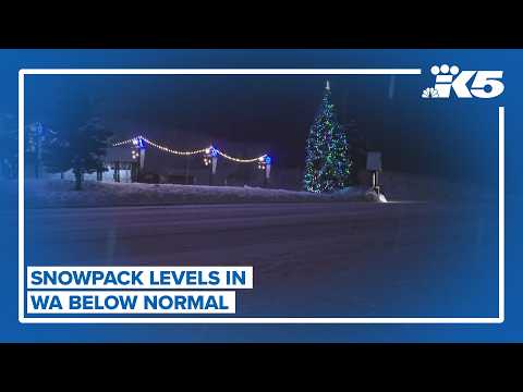 Snowpack levels in Washington state below normal this winter
