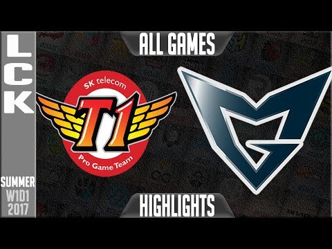 SKT vs SSG Highlights ALL GAMES - LCK Summer 2017 Highlights W1D2 - SKT T1 vs Samsung galaxy