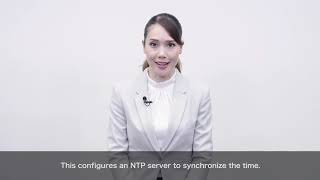 Configuring the NTP Server for time synchronisation