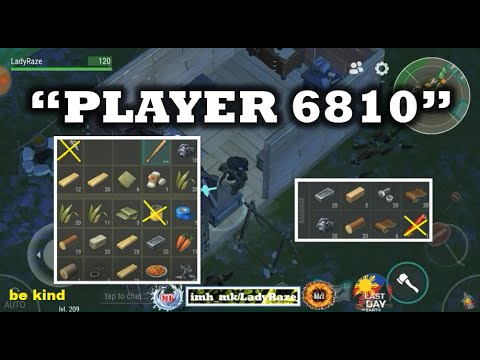 “PLAYER 6810” using tanning rack to block (1.16.3) - Last Day On Earth: Survival