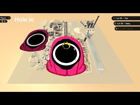Hole.io Map Control: 100.00% - Big Hole WORLD RECORD Squid Game
