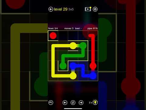 Flow Free - Links - Chain Maze - Level 29 (5x5) - YouTube