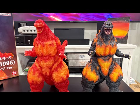 Xplus 30cm burning Godzilla 30th anniversary clear orange version 2.0
