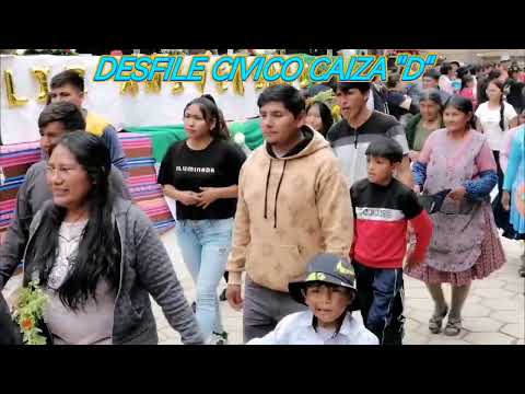 Desfile civico en municipio de caiza "D" recordando los 41 aniversarios