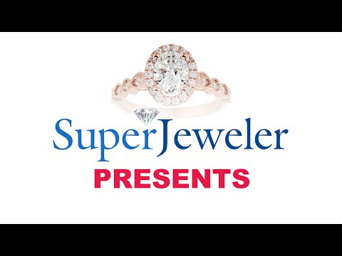 SuperJeweler | 1 3/4 Carat Oval Shape Diamond Engagement Ring In 14 Karat Rose Gold