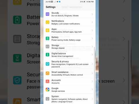 Honor 9 Lite Phone High contrast text Smart Setting on