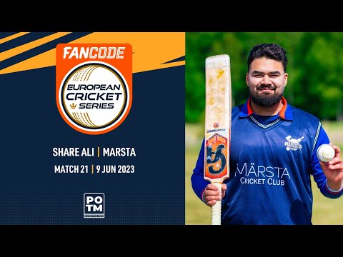 POTM: S.Ali - SIK vs MAR | Highlights | FanCode ECS Sweden | 9 June 2023 | ECS23.436