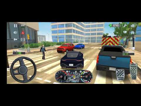 Taxi Sim 2022 Evolution: Driving Hypercar with Gullwing Doors - Android gameplay