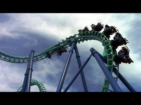 Off-ride footage of a Invertigo train