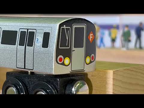 Munipals MTA R68 R160 R143 station level transition showcase - Subway Mini Clip @Trainman6000