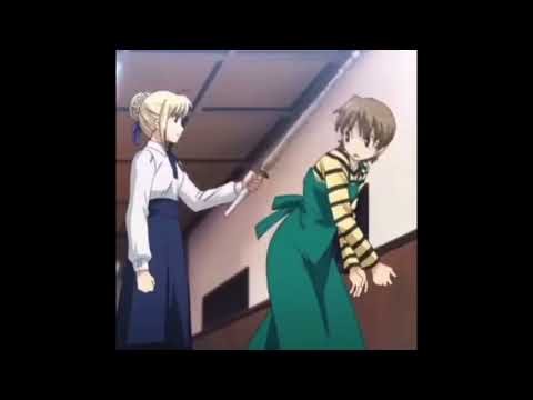 Saber from fate standing here I realize