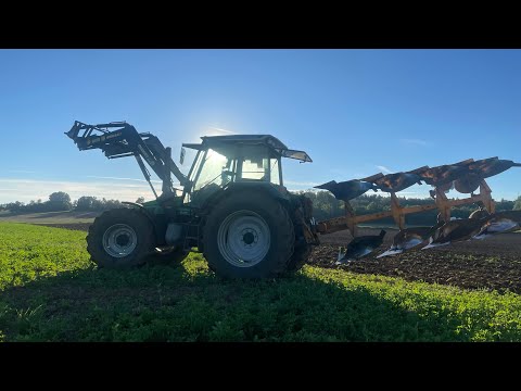Pflügen mit Deutz Agrostar 6.08. - /1/