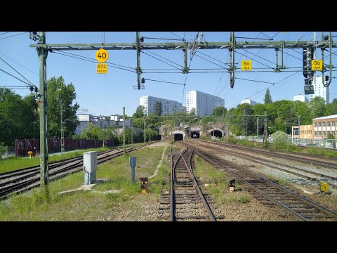 Värtan-Örbyhus från förarplats / Cabinerit / Führerstandsmitfahrt