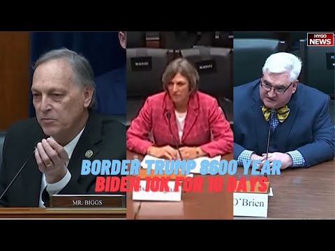 Compare border Trump 8600 last year vs Biden 10K for 10 days, Authority to close, not just western