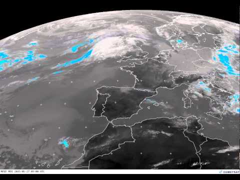 Europe percipation/clouds timelapse 27-05-2015