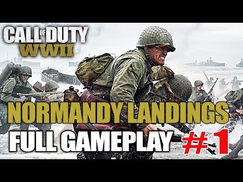 CALL OF DUTY WW2 Gameplay Walkthrough Part 1 "Normandy Landings"