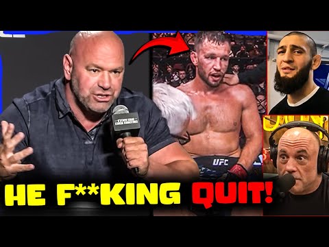 Dana White TRASHES Reinier De Ridder for QUITTING Between Rounds, Khamzat Chimaev & Joe Rogan REACT!