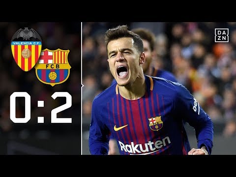 Philippe Coutinho mit Premierentor: FC Valencia - FC Barcelona 0:2 Highlights | Copa del Rey | DAZN