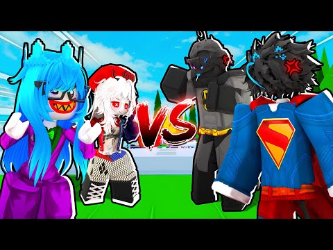 VILLANAS vs SÚPER HEROES en Brookhaven