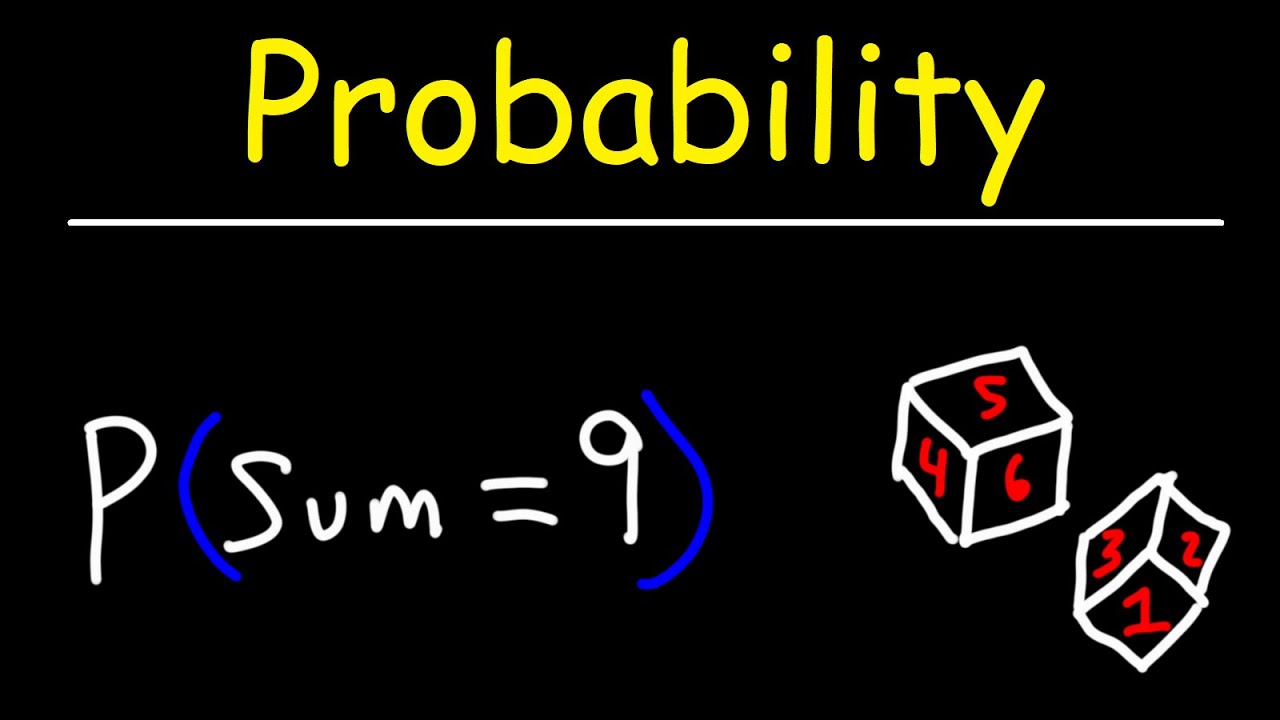 Finding The Probability of Getting a Sum of 9 When a Pair of Dice is Rolled - GED Math