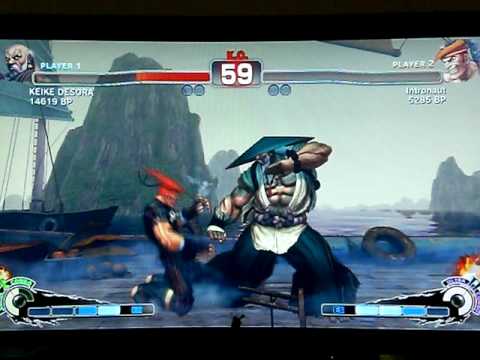 KEIKE DESORA [Gouken] vs Intronaut [Adon] SUPER STREET FIGHTER 4 - Japanese Online Ranked Matches