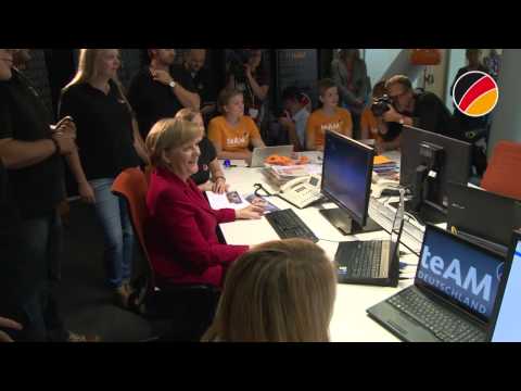 Angela Merkel besucht ihr teAM