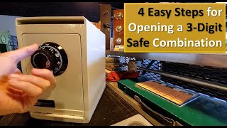 How to Open a Safe With 3 Number Combination