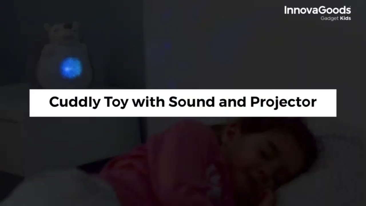 Minkštas žaislas Ežiukas su garsu ir naktinės šviesos projektoriumi Spikey InnovaGoods Gadget Kids