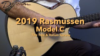 Video thumbnail for Dream Guitars - 2019 Rasmussen Model C, The Tree & Italian Spruce #guitardemo by Dream Guitars