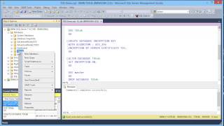 Transparent Data Encryption in SQL Server 2012 - Demonstration
