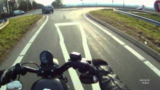 preview picture of video 'Winter has some good days - Harley Davidson Sportster Iron 883'