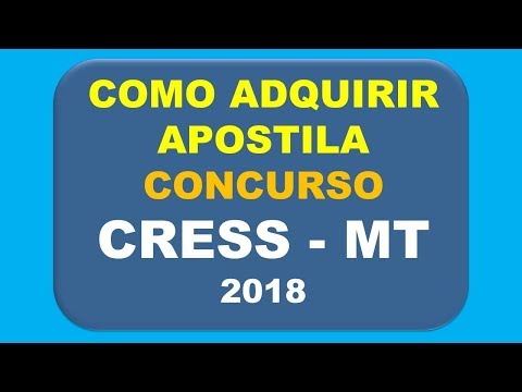 Baixar Apostila Concurso CRESS - MT 2018