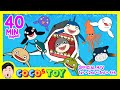 40min ENㅣCoCosToy Songs 1 2 3 4th 14 Songs M VㅣGreat White Shark Song EtcㅣNursery Rhymes