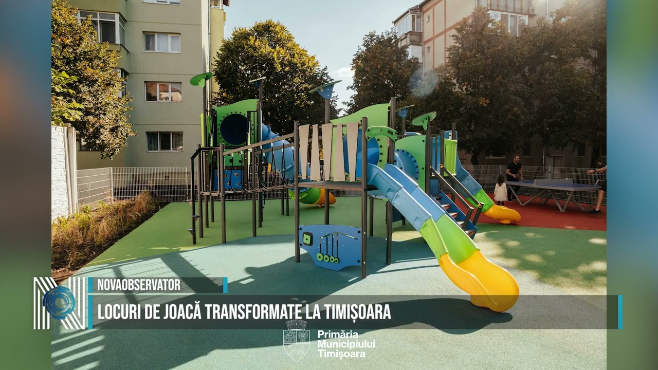 Locuri de joacă transformate la Timișoara