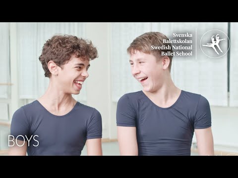 Boys at the Swedish National Ballet School