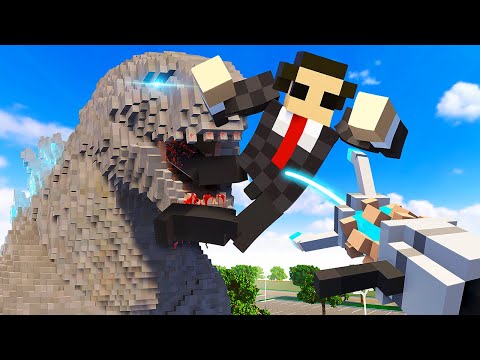 Feeding My Friend to GODZILLA - Teardown Mods Multiplayer