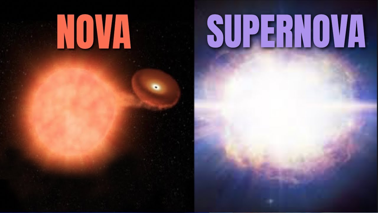 ¿Cuál es la Diferencia entre una NOVA y una SUPERNOVA
