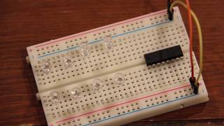 Arduino Shift Resistor with 8 LEDs