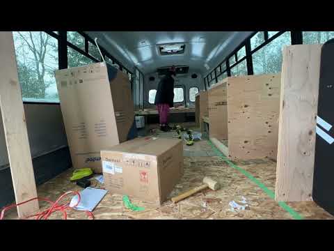 Shuttle Bus Conversion Time Lapse