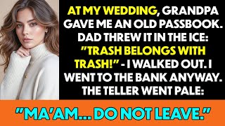 "This Passbook Is Trash" — Dad Threw Away Grandpa's Gift — I Went To The Bank And The Manager...