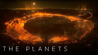 Jupiter&#39;s Moon IO is a World of Fire and Lava | The Planets | BBC Earth