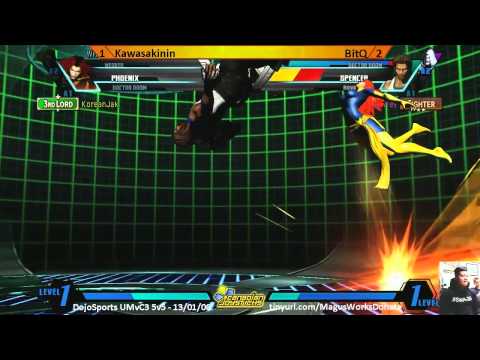 BitQ vs JustSteve - Dojo Sports League 5v5 UMvC3 - Team Danger Room vs Team Panic Kings
