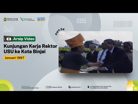 Kunjungan Kerja Rektor USU ke Kota Binjai pada Januari 1997