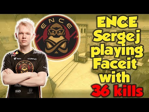 CSGO - ENCE Sergej smurfing on Faceit with 36 kills