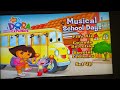 Dora The Explorer Musical School Days 2007 DVD Menu Walkthrough
