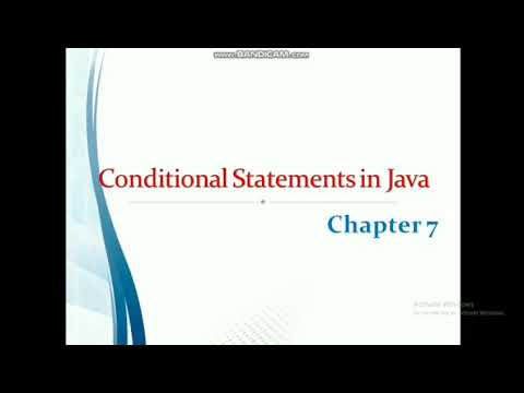 Conditional Statements In Java Chapter 7